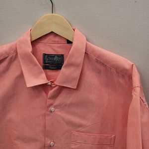 Gitman Vintage Pink American Neon Oxford Camp Shirt XL